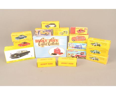 Atlas Editions Dinky European Commercial Cars and Small Vans, a boxed collection, Coffret Collector gift set 24 UXT Les Taxis