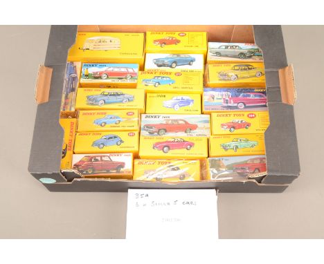 Atlas Editions Dinky European Cars,  a boxed collection of vintage private vehicles, Simca, 24Z Versailles (2), 35 A Simca 5 