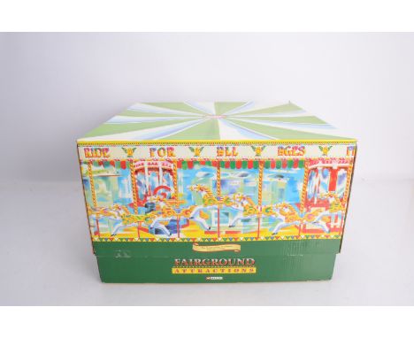 Corgi Fairground Attractions Southdowns Gallopers, boxed, CC20401 1:50 scale merry go round, with dust from display, canopy s