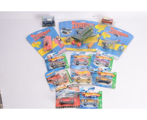 Modern Diecast Hotwheels and Thunderbirds, Hot Wheels 1:64 scale all bubble packed Treasure Hunt models (7), Vivid Imaginatio