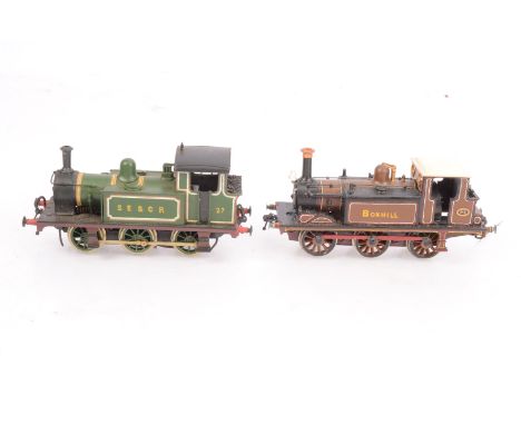 Kit  built white metal 00 gauge LBSC and SECR Tank Locomotives, LBSCR umber class A1 tank locomotive 0-6-0 82 Boxhill (one lo