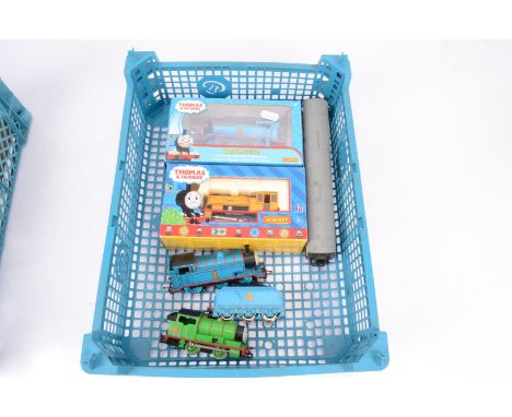 Hornby 00 Gauge Thomas the Tank Engine Locomotives and Tender, R9287 'Thomas the Tank', R9047 0-4-0 Saddle Tank 'Bill', both 