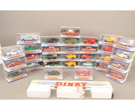 Matchbox Dinky Postwar Cars and Commercial Vehicles, a boxed collection, includes US and European private cars (64), vintage 