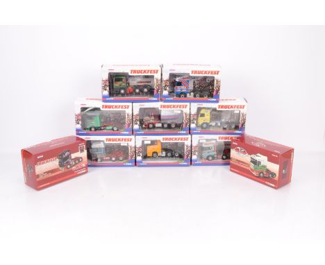 Corgi 1:50 Scale Truck Fest Tractor Units,  all boxed CC13232 DAF XF Beamish Transport, CC13417 ERF ECT Ian Wright Transport,