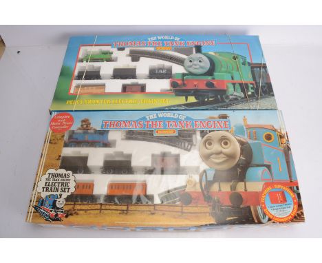 Hornby 00 Gauge Thomas the Tank Engine Series Train Sets,  R256  'Percy' and R181 'Thomas' Sets, both mostly complete, in ori