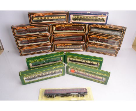 Mainline Airfix GMR Replica Dapol Lima and Bachmann 00 Gauge mainly LMS and GWR coaches, Mainline (10), Dapol (5), Airfix (10