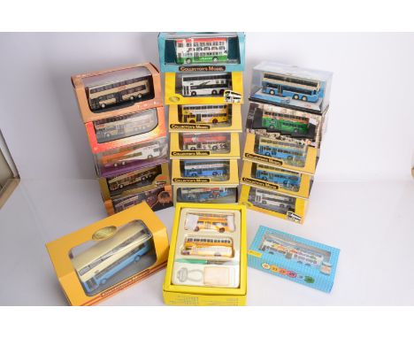 Collectors Model and Other Far Eastern Buses, all boxed/cased, modern double deck buses in various liveries, mainly 1:76 scal