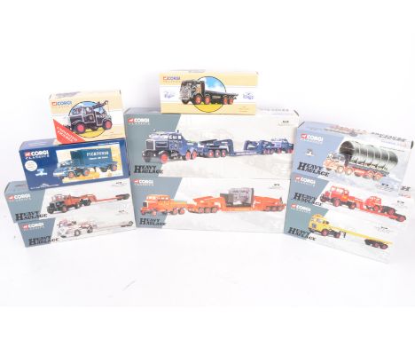 Corgi Classics Heavy Haulage and Pickfords Removals,  a boxed collection of vintage vehicles, Heavy Haulage, 16901 Scammell H