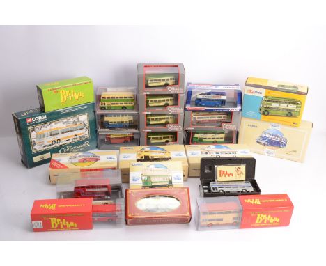 Modern Diecast Vintage Buses,  all cased or boxed, from various regions in various liveries 1:76 examples, Britbus, 6107 Scan