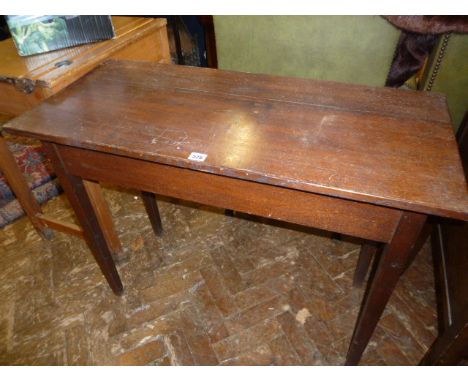 Edwardian oak side table 