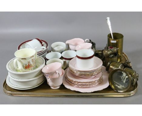A collection of ceramics to include bone china part tea service, Bunnykins twin handled beaker, Thomas the Tank Engine childs