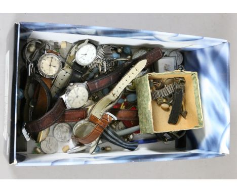 A gentlemens Timex manual wristwatch, other quartz watches, old coins and other collectables, etc.