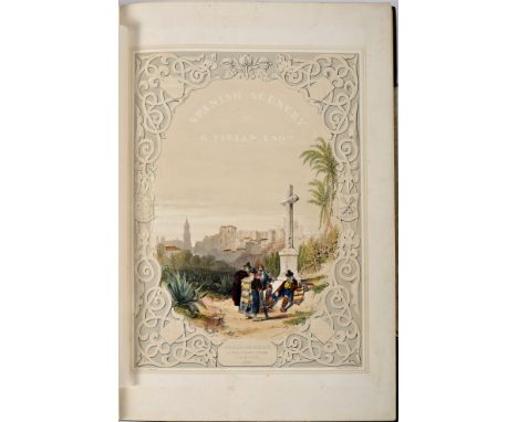 VIVIAN, George.- Spanish scenery.- London: P. &amp; D. Colnaghi, 1838.- [2] p.: XXIX litografias color.; 53 cm.- E., George V
