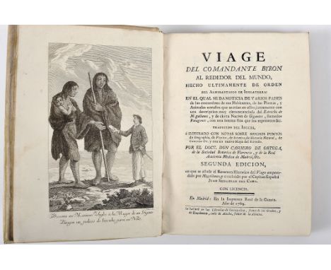 BYRON, Com. John.- Viaje del Comandante Byron al rededor del Mundo, hecho ultimamente de orden del Almirantado de Inglaterra: