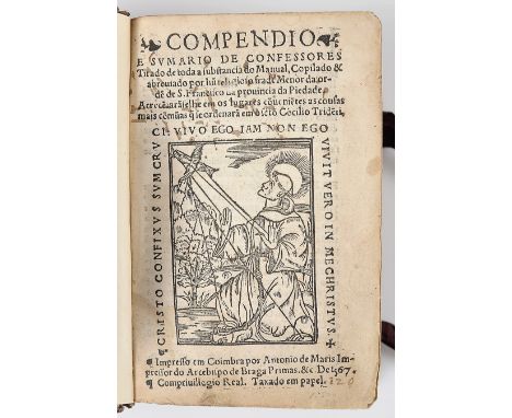 [RODRIGO DO PORTO, O,F,M., Frei].- COMPENDIO | E SVMARIO DE CONFESSORES | Tirado de toda a substancia do Manual, Copiado &amp