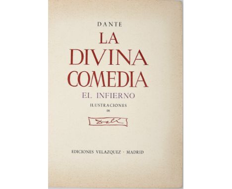 DANTE ALIGHIERI.- La Divina comedia / ilustraciones de [Salvador] Dali.- Madrid: Ediciones Velasquez, 1972.- 3 vols.: il.; 43