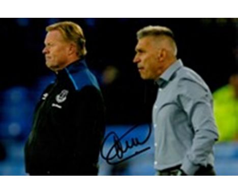 Football Ronald Koeman signed 12x8 Everton colour photo. Ronald Koeman (born 21 March 1963) is a Dutch professional football 