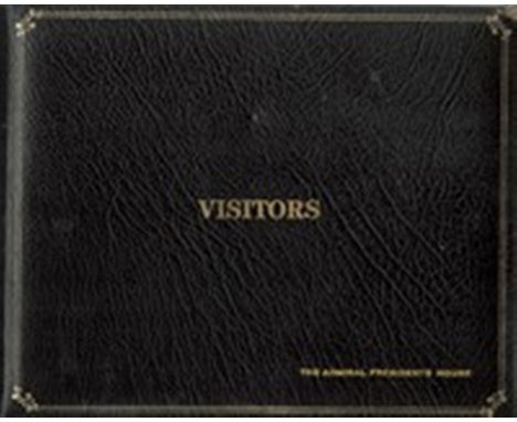 Visitors Book Collection The Admiral Presidents House dated Sept 1988 to Apr 1991 fantastic item full of high ranking Navy pe