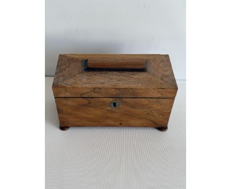 Wooden georgian tea caddy 