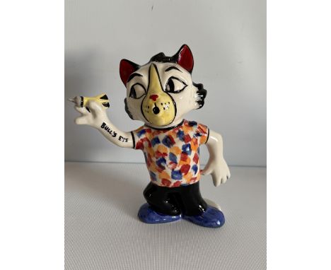 Lorna Bailey darts cat bulls eye