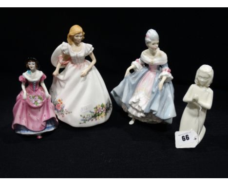     Two Royal Doulton Figures, Joanne &amp; Southern Belle, Together With Two Coalport &amp; Royal Worcester Figures (4)     