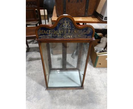 An Early 20th Century Mahogany Framed Table Top Confectionery Display Cabinet For Macfarlane Lang &amp; Co, Rich Cakes (One S