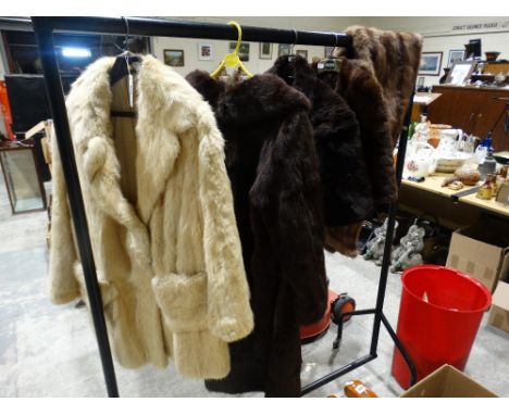     A Collection Of Vintage Fur Jackets &amp; Wraps                                     