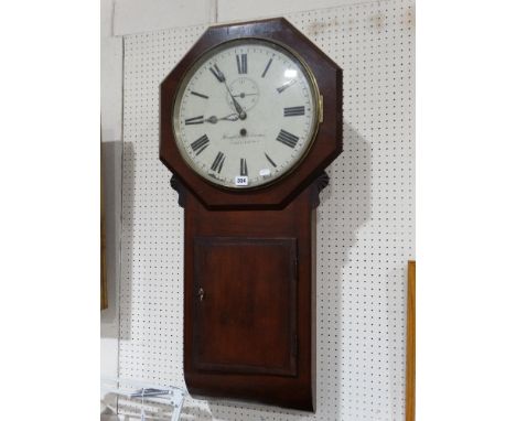     A Victorian Pendulum Wall Clock, The Dial Signed Humphrey Williams, Caernarfon  