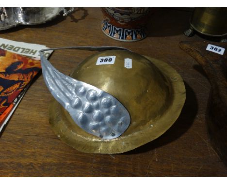    A Theatrical Brass &amp; Sheet Metal Winged Helmet                                  