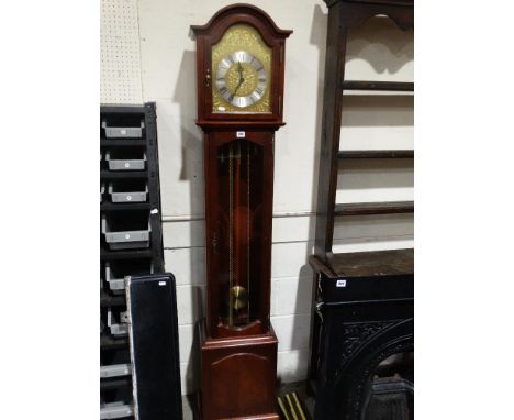     A Reproduction Three Weight Grandmother Clock                                   