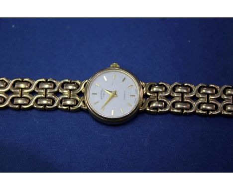 A Rotary 9ct gold ladies quartz wristwatch, 18g including movement.