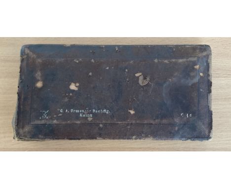 Vintage German Navigation Drafting Set. Worn outer case and some tools missing. Good condition Est.