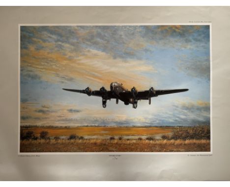 WW2 Colour Print Titled TOWARDS VICTORY by E.A. Mills. Signed by the Artist. Limited Edition of 500 prints. Measures 22x29 in