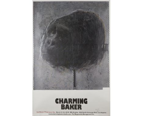 Charming Baker, British b. 1964 - Lie down I think I love you;offset lithograph on wove,signed in pen,sheet: 151 x 100 cm,(un