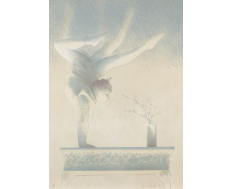 Adrian George,British 1944-2021 - Untitled (Acrobat), 1983;lithograph in colours on wove;signed, dated '1983' and numbered 25