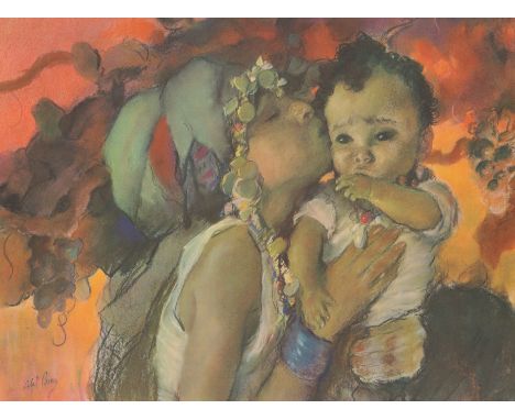 Abel Pann, Russian/Israeli 1883-1963 - Rebekah & Jacob; and Adam & Eve; each offset lithograph on wove,the first 32.5 x 43.5 