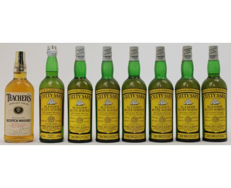 Cutty Sark Blended Scots Whisky, retailed by Berry Bros. &amp; Rudd, c.1960-70s bottling, seven bottles; together with Teache