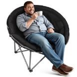 RRP £85.73 LANMOUNTAIN Oversized XXL Folding Round Camping Chair