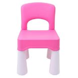 RRP £26.45 burgkidz Kid's Plastic Chair with Curved Backrest for Home & Garden