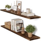 RRP £61.24 Alsonerbay Floating Shelves for Wall 92cm Wooden Shelves