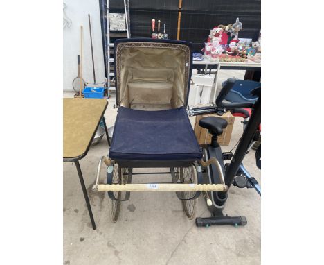 A VINTAGE MARMET PRAM 