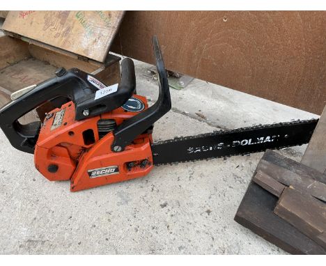 AN ECHO PETROL CHAINSAW WITH SACH-DOLMAR BLADE BELIEVED IN WORKING ORDER BUT NO WARRANTY 