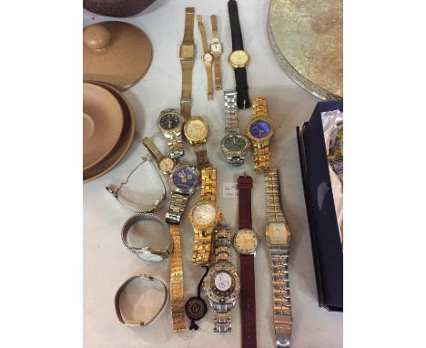 A QUANTITY OF WRISTWATCHES TO INCLUDE TIMEX, LORUS, SEKONDA, CASIO, ETC 