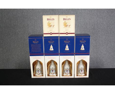 Bell's Whisky. A mixed collection of ten unopened presentation decanter bottles. Special commemorative editions in decorative