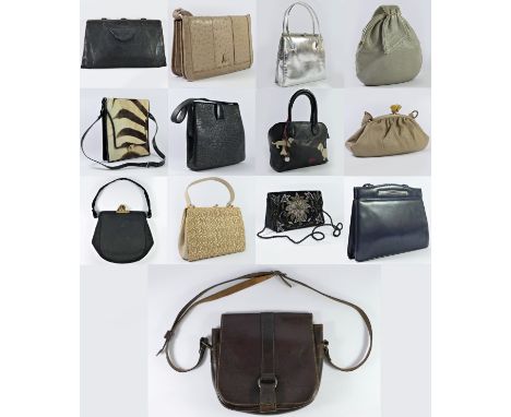 A collection of thirteen modern and vintage handbags, to include brands such as Coreau, Waldysag, Debenhams along with others