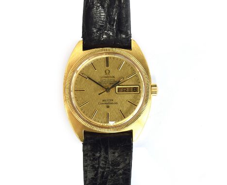 An Omega Constellation Chronometer automatic gent's day date wrist watch, cal.751, 24J movement numbered 27652637, the dial s