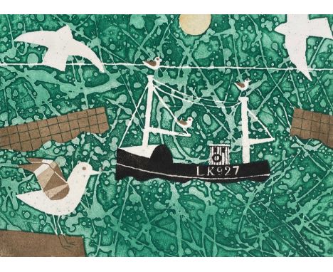 Julian Trevelyan (1910-1988), 'LK927', coloured etching and aquatint, signed titled and numbered 70/150, with studio blind st