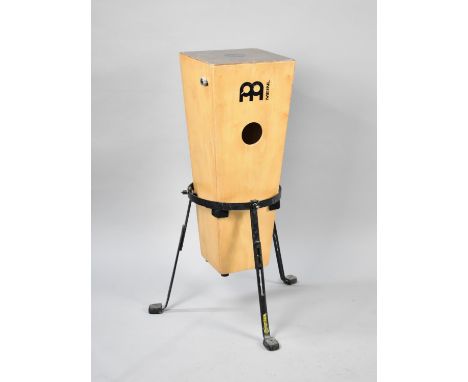 A Late 20th Century Meinl Jam Cajon on Metal Tripod Stand 