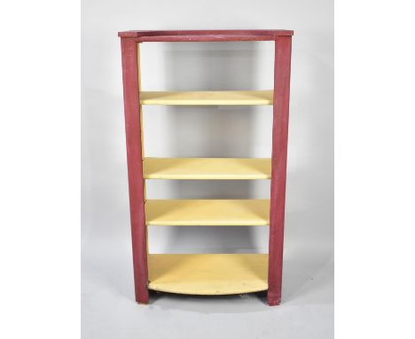 A Painted Three Shelf Unit, 66cm Wide 