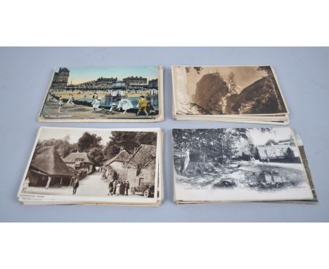 A Collection of 60 Vintage Postcards, Coastal Towns and Views 